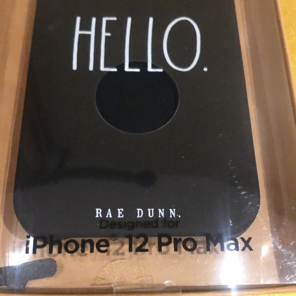 RAE DUNN HELLO Soft Touch Case Phone Protector IPhone 12 Pro Max - Picture 2 of 4